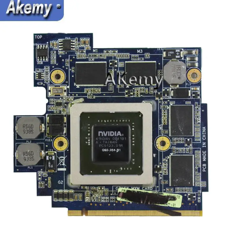 AKemy 60 NVZVG1000 A02 GTX 260 M GTX260M G92 751 B1 DDR3 1 ГБ Placa De Video VGA For Asus G71G G71GX G72GX G51VX G61GX|Материнские