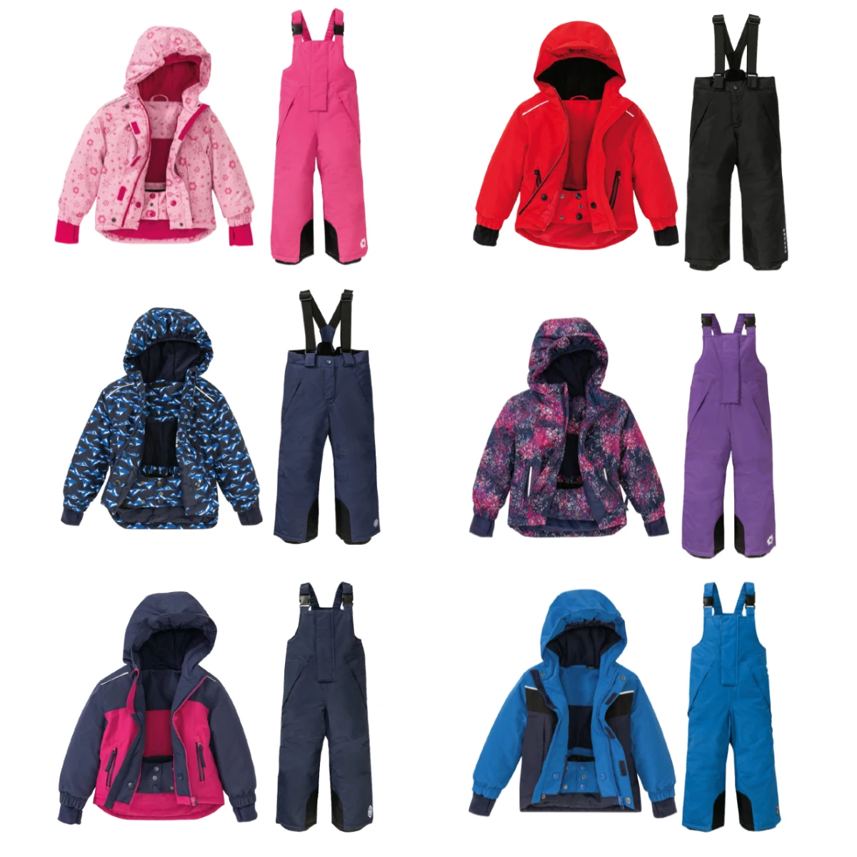 Зимний комплект одежды для мальчиков лыжного костюма детский спортивный