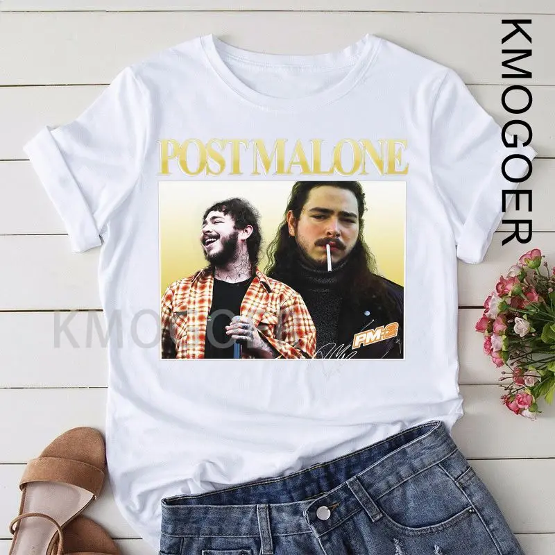 

Новый Post Malone тренд, модная футболка с принтом рубашка одежда Топ Графический Женский в стиле хип-хоп Футболка мужская футболка 2021 Regular