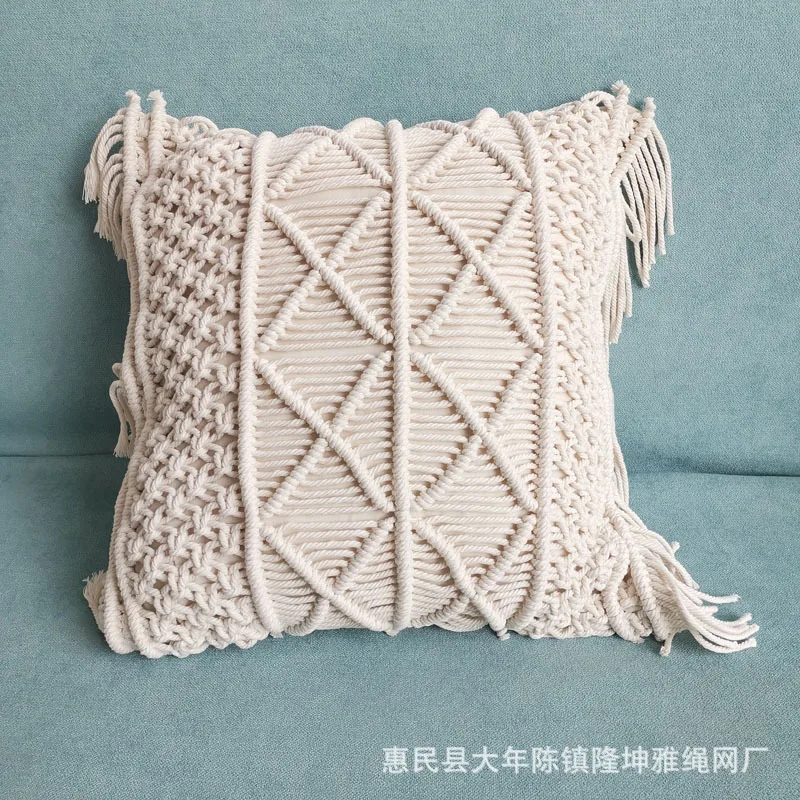 Boho Стиль наволочка для подушки ручной работы тканые класса люкс Ленточки