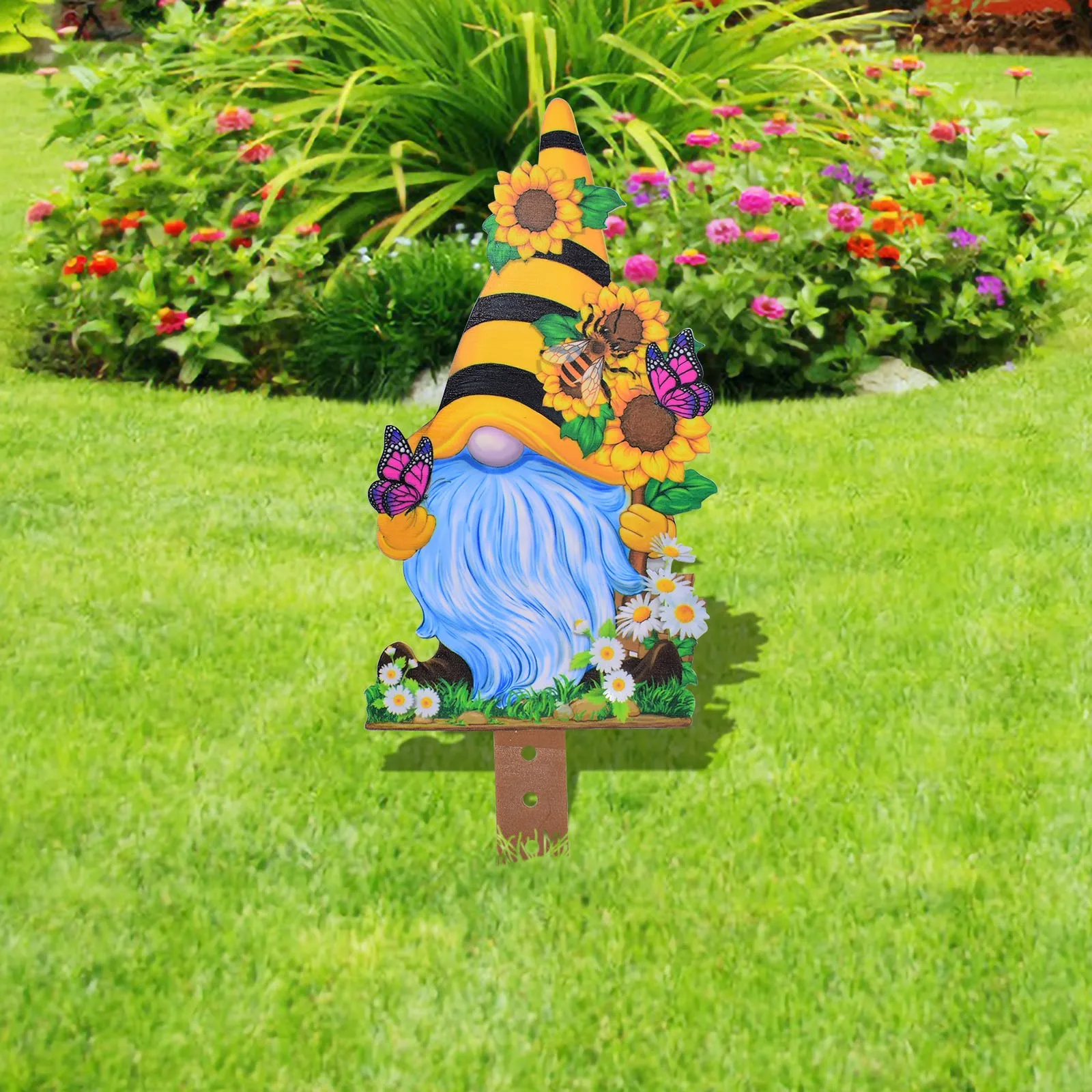 1/4 шт. красочные карликовые пчелиные цветы в гаре украшение для сада забора