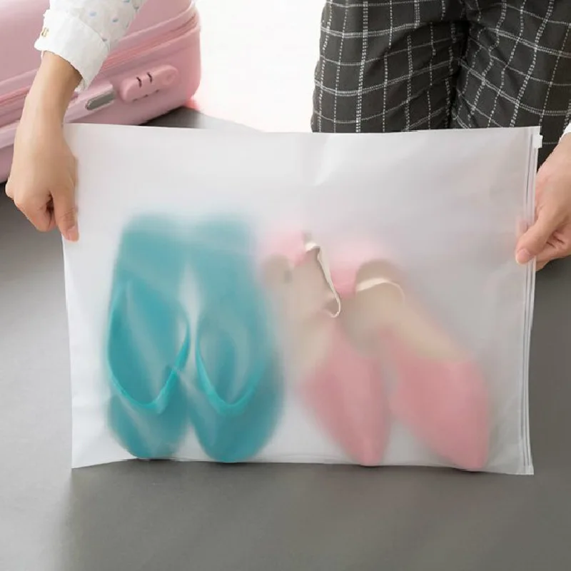 1 шт. прозрачный матовый пластиковый пакет для хранения|Складные сумки хранения| |