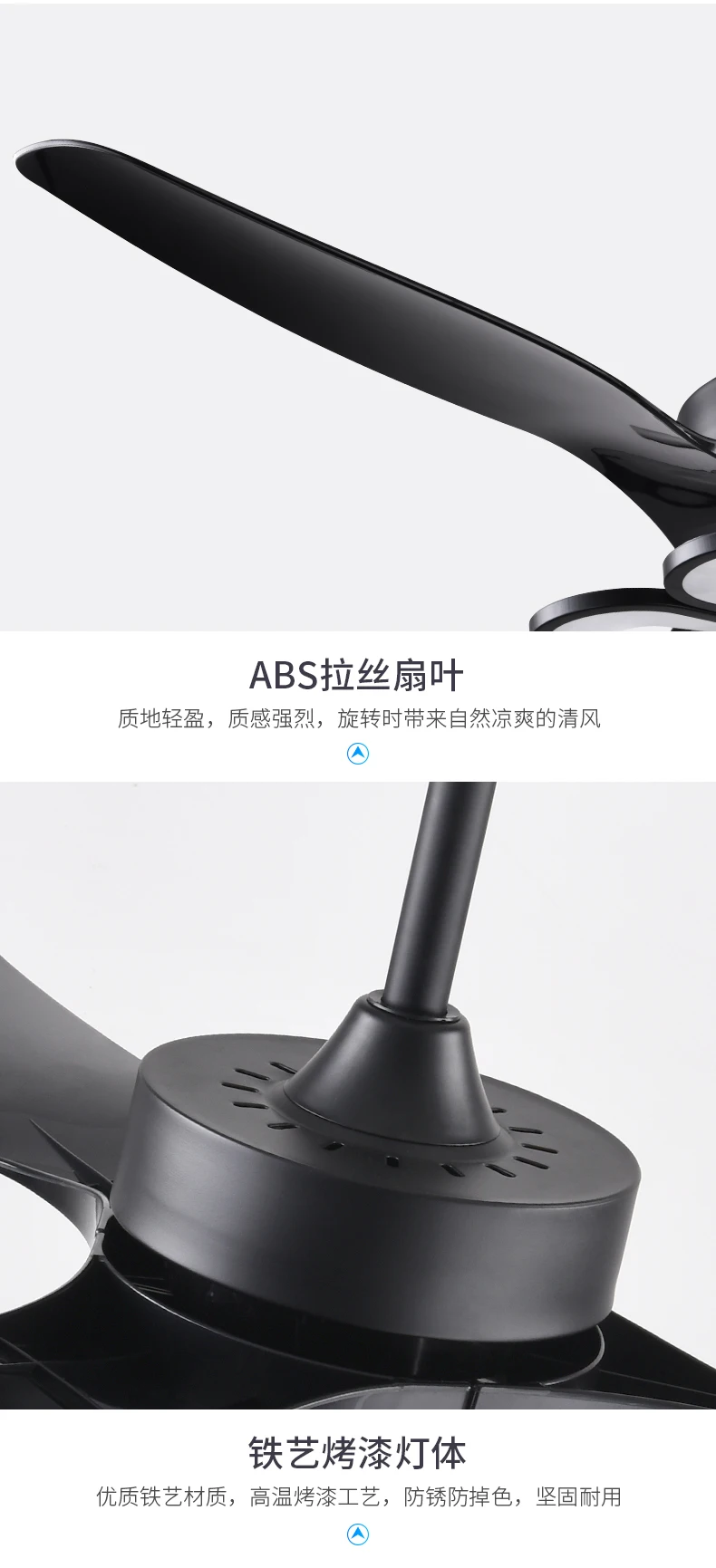 

Post modern home decoration electric remote control ceiling fan, 52 Inch DC ceiling lamp with room remote control function