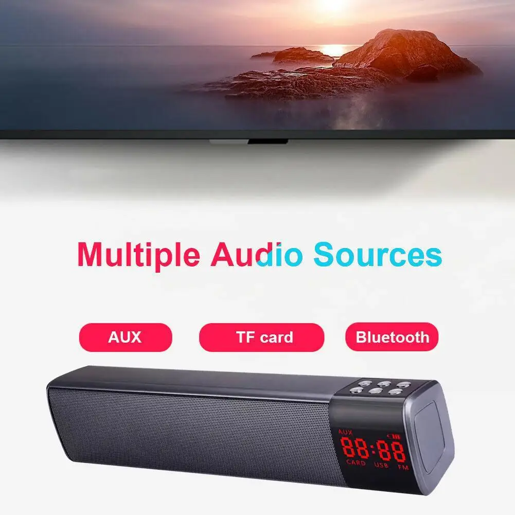 

S2028 беспроводной стерео сабвуфер Bluetooth динамик FM радио TF USB звуковая панель