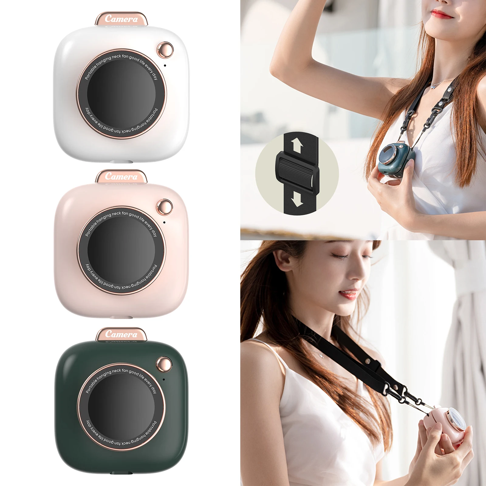 

Ожерелье вентилятор, настольный сверхтихий мини USB личный вентилятор, 3-режимный Портативный охлаждения вентилятор ручной вентилятор для п...