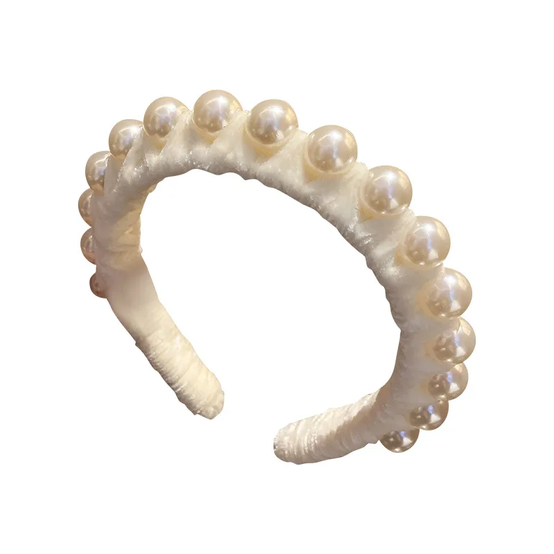 

Elegant Big Simulation Pearls Hair Hoop Headband Hair Bands for Women Party Headwear Pearl Beads Hairband Hair Accessories