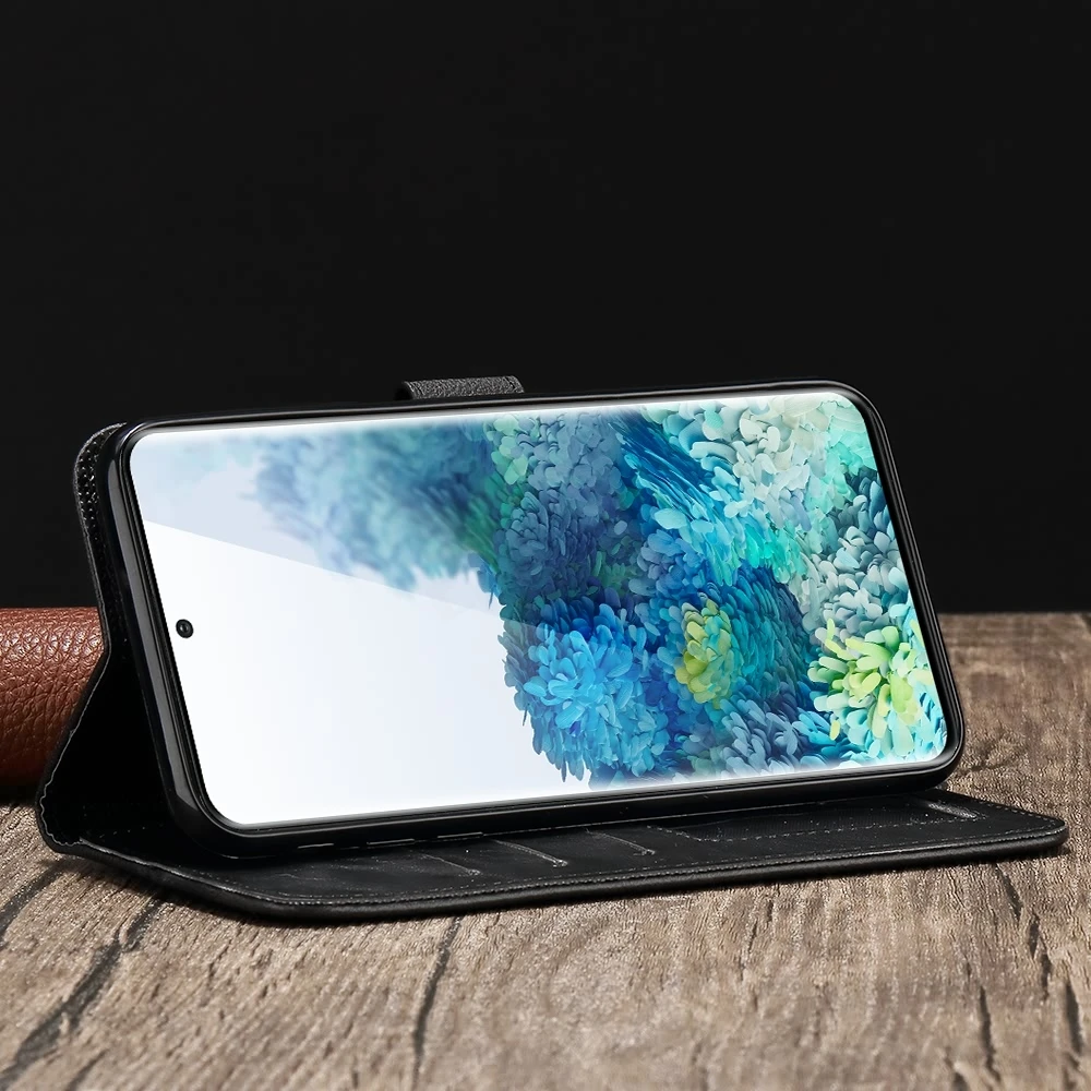 Чехол-книжка для Samsung Galaxy A50 A51 A70 A71 A40 A30 A20 A21S A20E A10 S20 Ultra S8 S9 S10 Plus кожаный | Мобильные