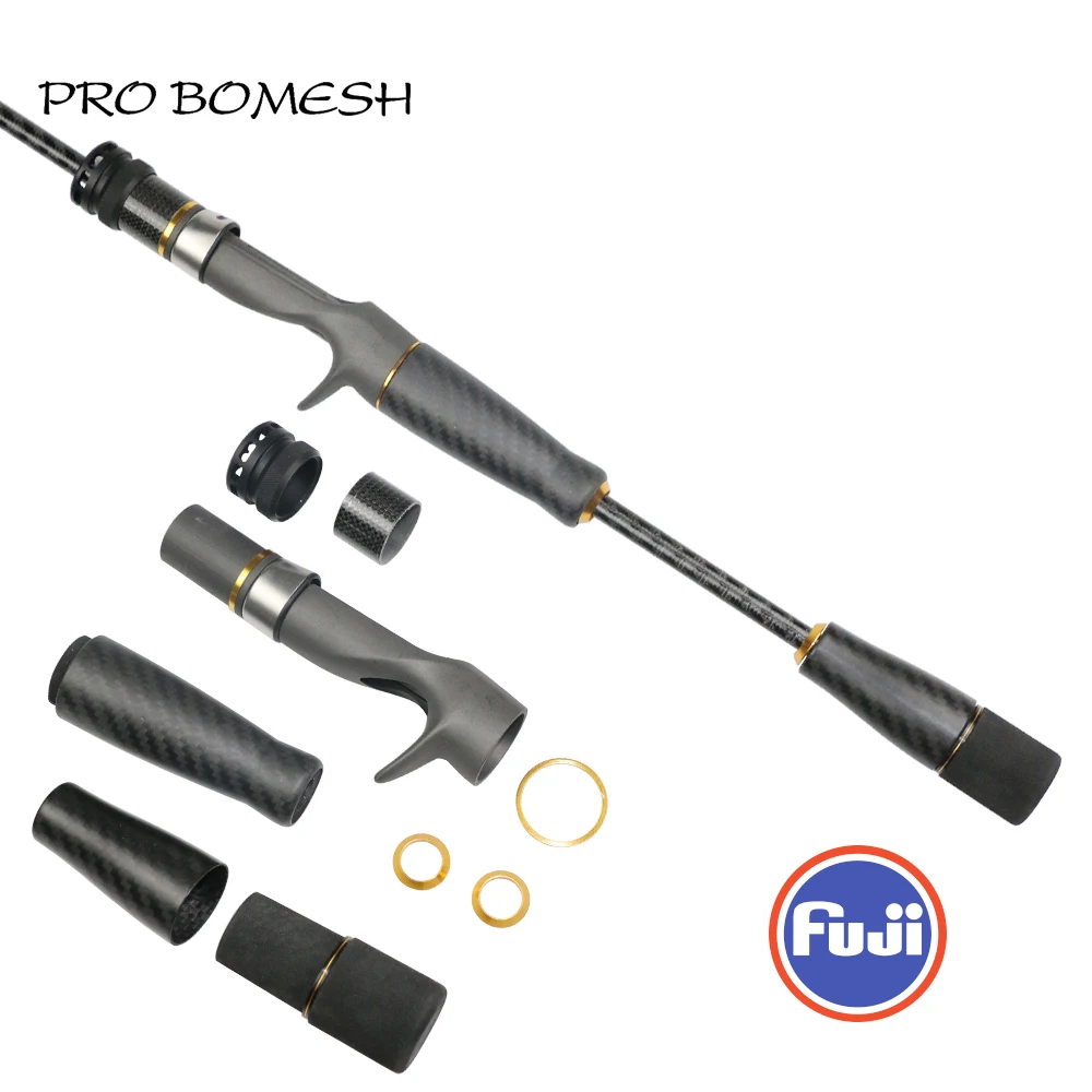 Pro Bomesh 1 комплект Fuji ACS ECS катушка сиденье из углеродного волокна сплит-ручка прикладочная ручка литье ручка комплект DIY Удочка аксессуар