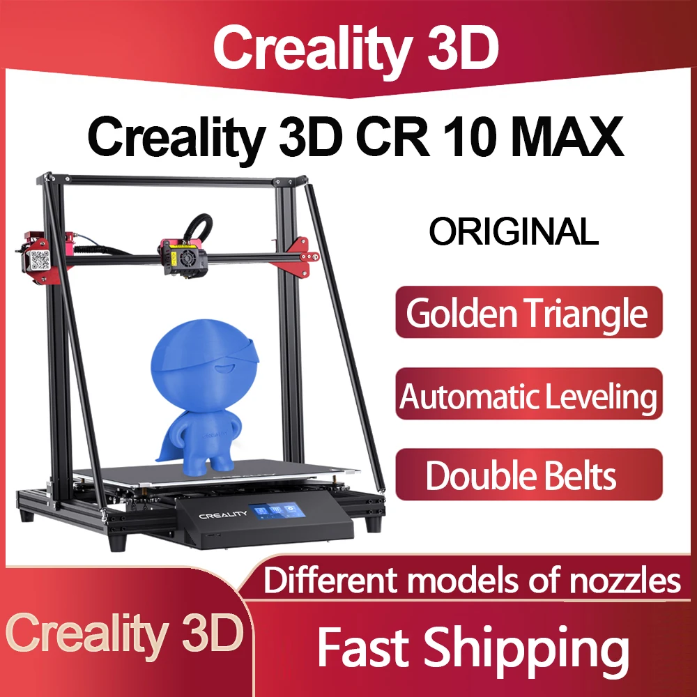 Оригинальный 3D принтер Creality CR 10 Max большого размера с автоматическим