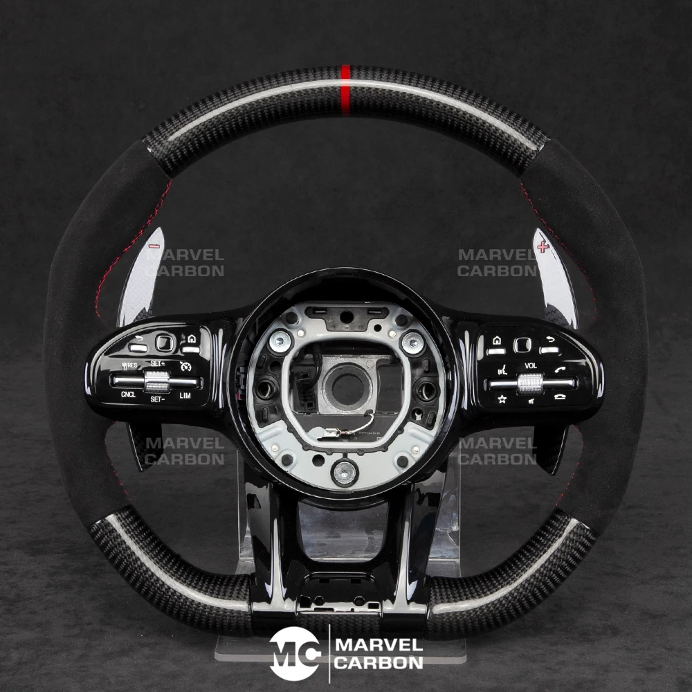 

100% REAL CARBON FIBER STEERING WHEEL COMPATIBLE WITH Benz AMG