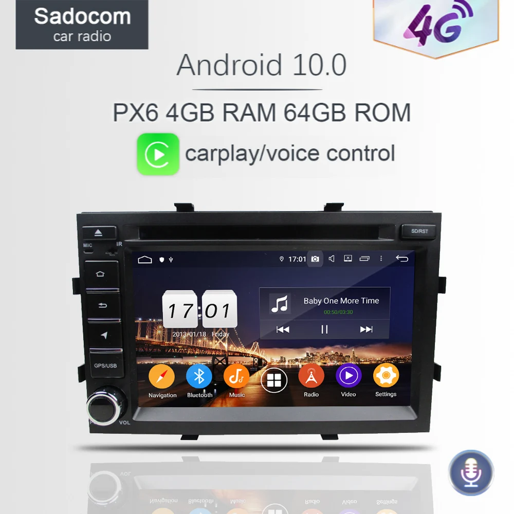 DSP PX6 2 din Android 10 0 64 Гб ROM + 4 RAM автомобильный DVD плеер Автомобильный Радио RDS Авторадио