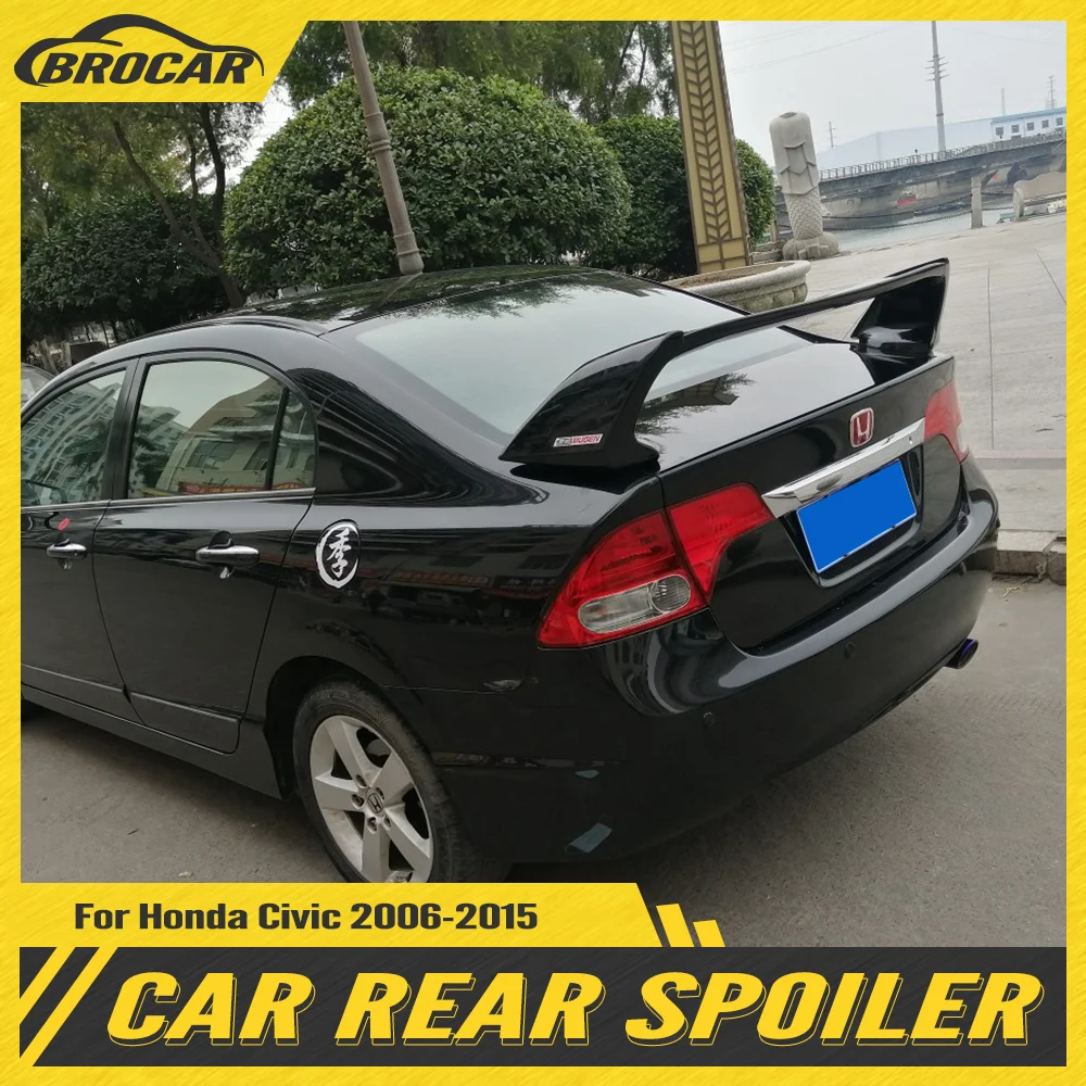 Спойлер для заднего крыла автомобиля черный и красный спойлер из АБС-пластика Honda