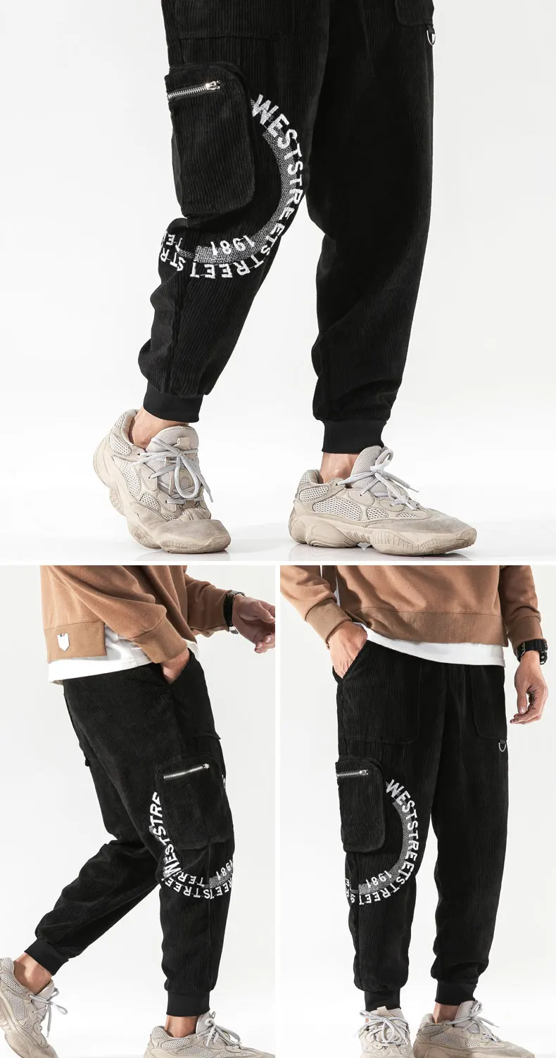 VODOF мужские повседневные удобные шаровары свободные Homme Jogger брюки на шнурке мужские брюки плюс размер брюки в китайском стиле
