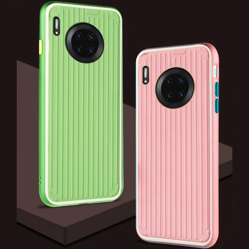 Изогнутый чехол для костюма HuaWei mate 30 Pro Lite на жестком силиконовом 3D роскошном