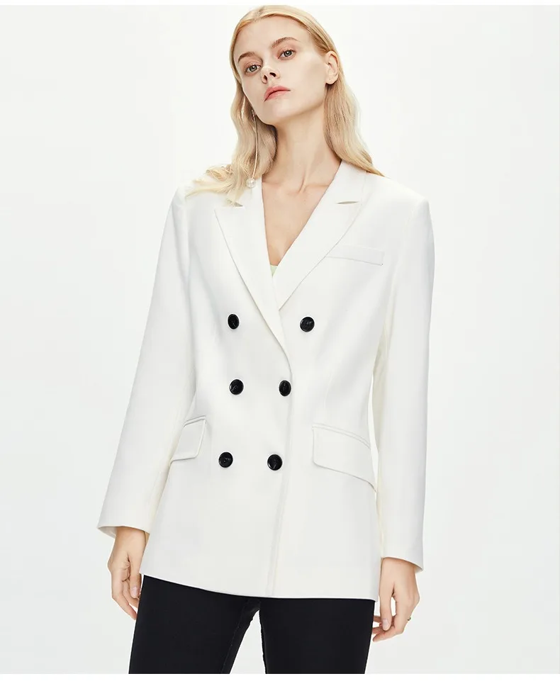 

Женская Высококачественная классическая женская куртка в европейском стиле, простая и просторная модная официальная куртка