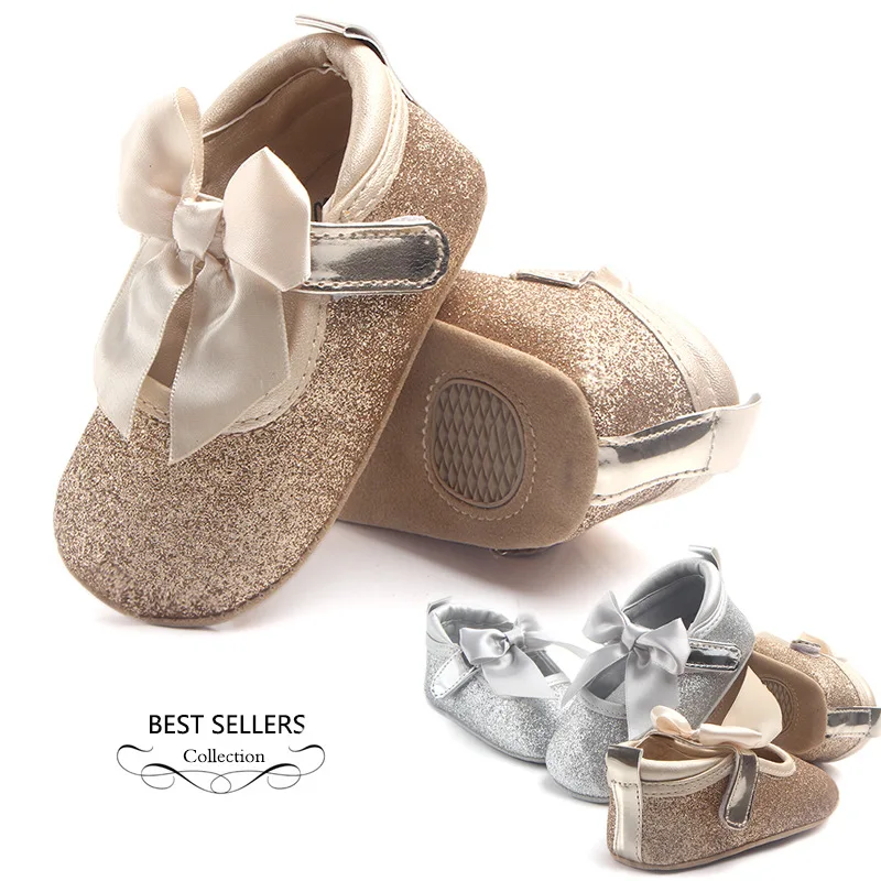 Блестящая детская обувь принцессы; детская обувь; нескользящая обувь с мягкой подошвой для детей 0-1 лет; сезон весна-осень от AliExpress WW