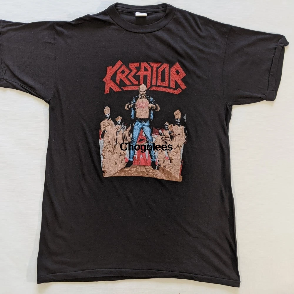 Vtg 80s Kreator тройник для парковки с ужасной уверенностью | Футболки на заказ