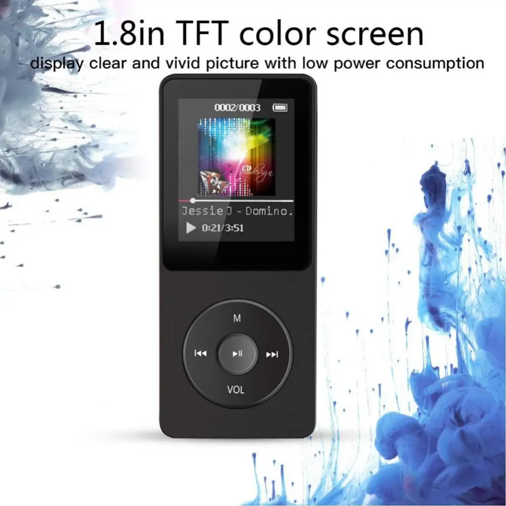 64GB Sport Walkman MP3 MP4 Player BT4.0 Lossless Sound Video In Mic 1.8&quot Student E-book HIFI Music Players with Speaker - купить по