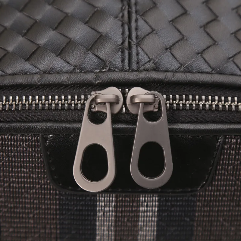 Мужская кожаная сумка kaisilidi с вышивкой двойная через плечо модный рюкзак из