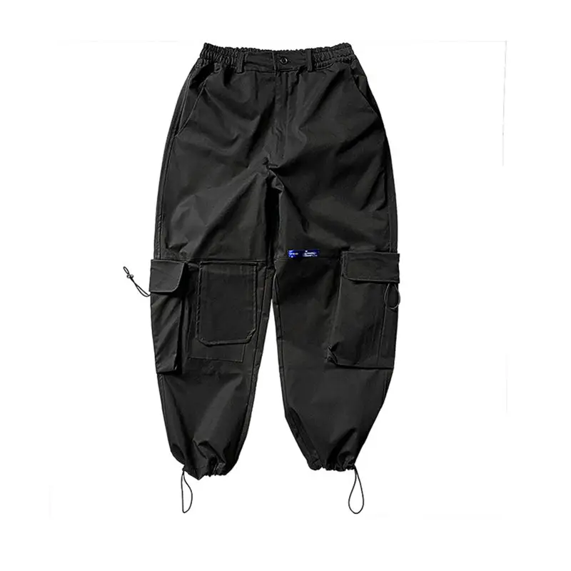 

11 BYBB'S DARK Cargo Pants Men Hip Hop Multi-pocket Joggers Trousers Elastic Waist Fahsion Harajuku Streetwear Pant Male WX003