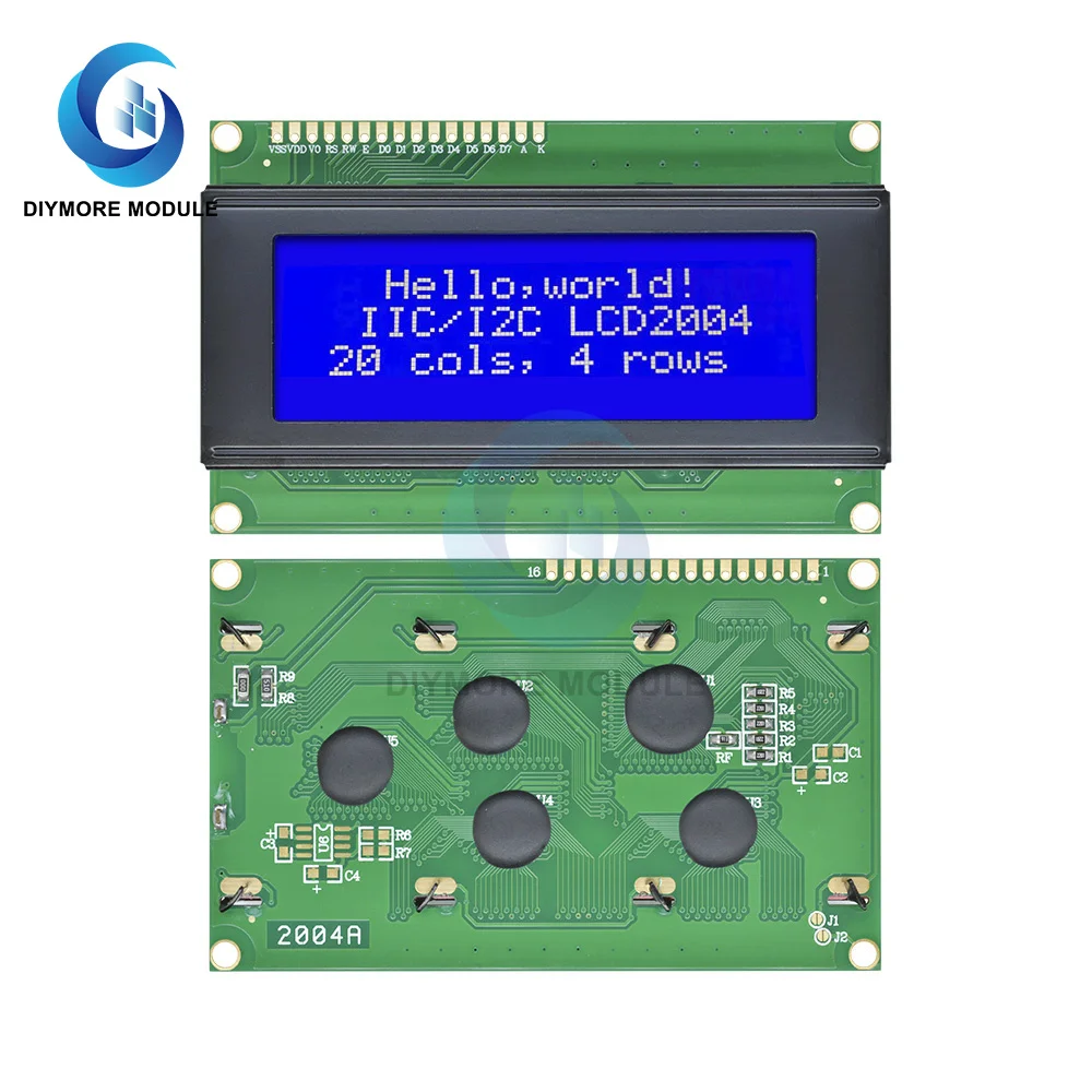 Модуль дисплея LCD2004 синий/зеленый монитор 20 х4 символа 5 В для Arduino UNO R3 MEGA2560