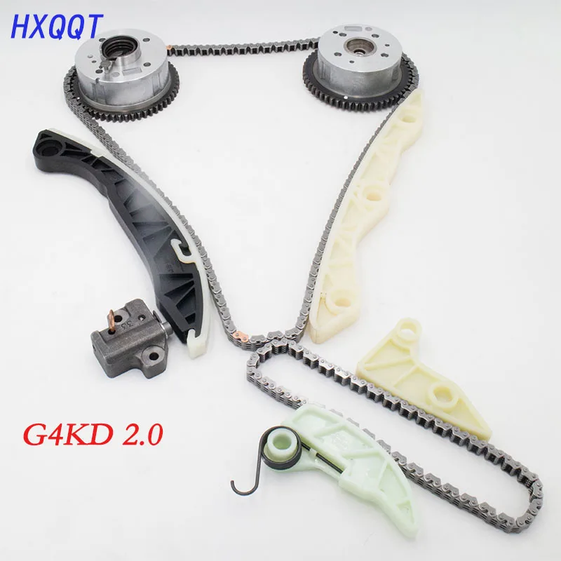Комплект зубчатой цепи для Hyundai KIA 2006 2013 2.0L 2.4L G4KD G4KE G4KA G4KC|Компоненты измерения
