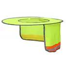 Новинка 2019, твердая шляпа, солнцезащитный козырек для шеи, защита от солнца со светоотражающей полосой и высоким козырьком, сетчатая конструкция для жестких шляпшлемов