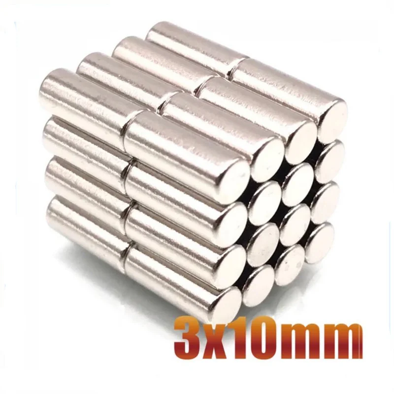 

100PCS Mini Small N35 Round Magnet 3x1 3x1.5 3x2 3x4 3x5 3x10mm Neodymium Magnet Super Powerful Magnet