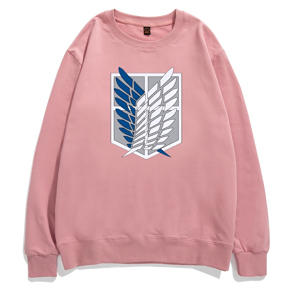 

Anime Attack on Titan Pullover Jiyuu no Tsubasa Hoodie Sweatshirt Men Hip Hop Harajuku Street Sweatshirts Cotton Warm Clothing