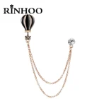 Rinhoo креативная цепочка с воздушным шаром с кисточкой, булавка на лацкан, простой значок-брошь на пуговицы с подсветкой из искусственного Кита, молнией, облаком, вулканом