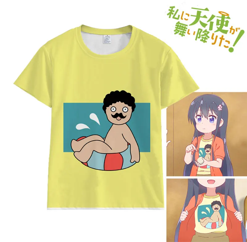 Новая манга Watashi ni Tenshi ga Maiorita! Футболка мужская и женская с коротким рукавом