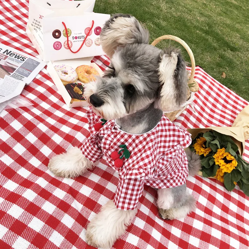 Одежда для собак маленьких девочек чихуахуа йоркширских терьеров летняя осенняя