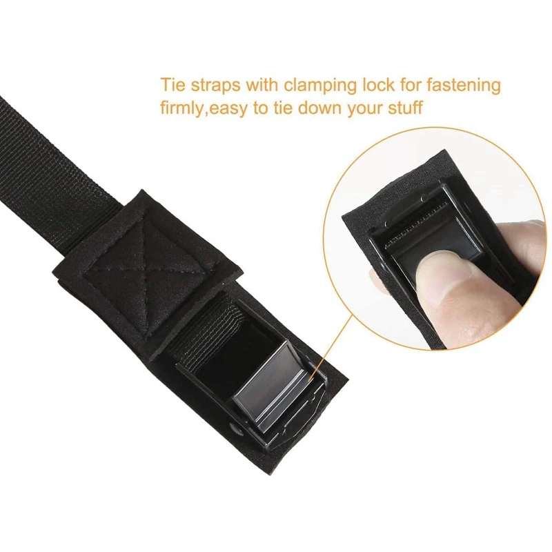 Сверхмощные крепежные ремни регулируемые кулачковые с пряжкой для байдарки
