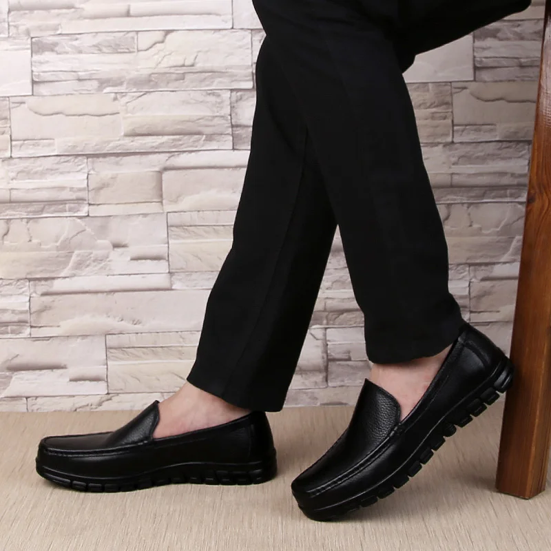 Обувь из натуральной кожи на каждый день без застежки Элитный бренд Лоферы тренд