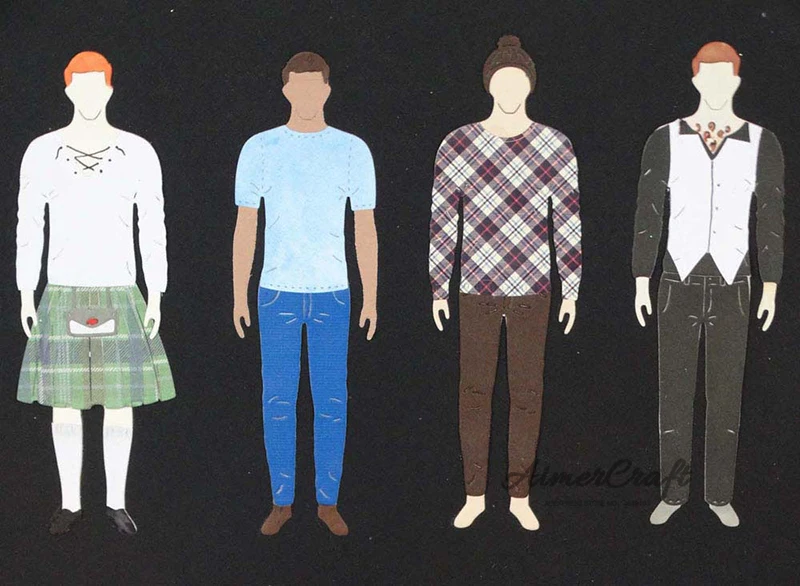 Мужская одежда металлические Вырубные штампы для пальто искусственное