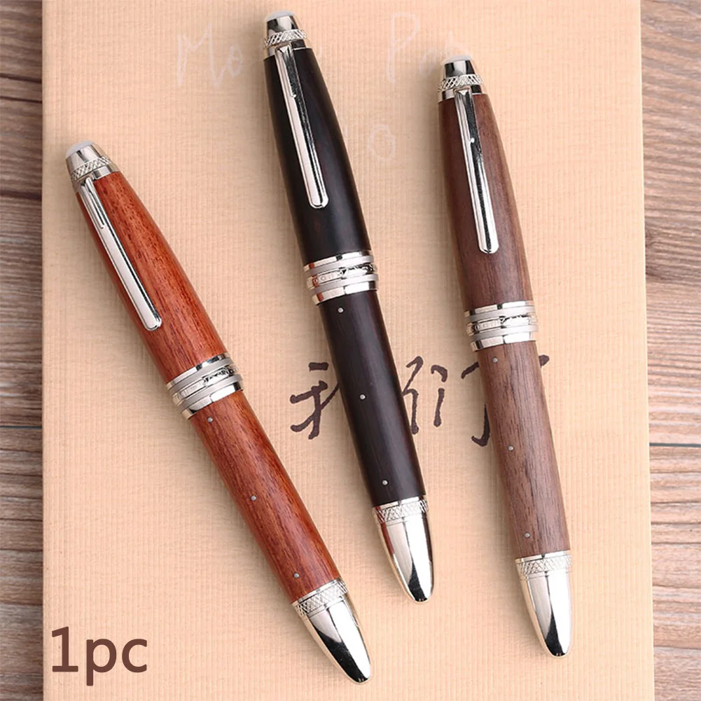 

M1000 Portable Student Home School Fashion Solid Wood Handmade Writing Calligraphy Gift 0.5mm Tip Fountain Pen Office