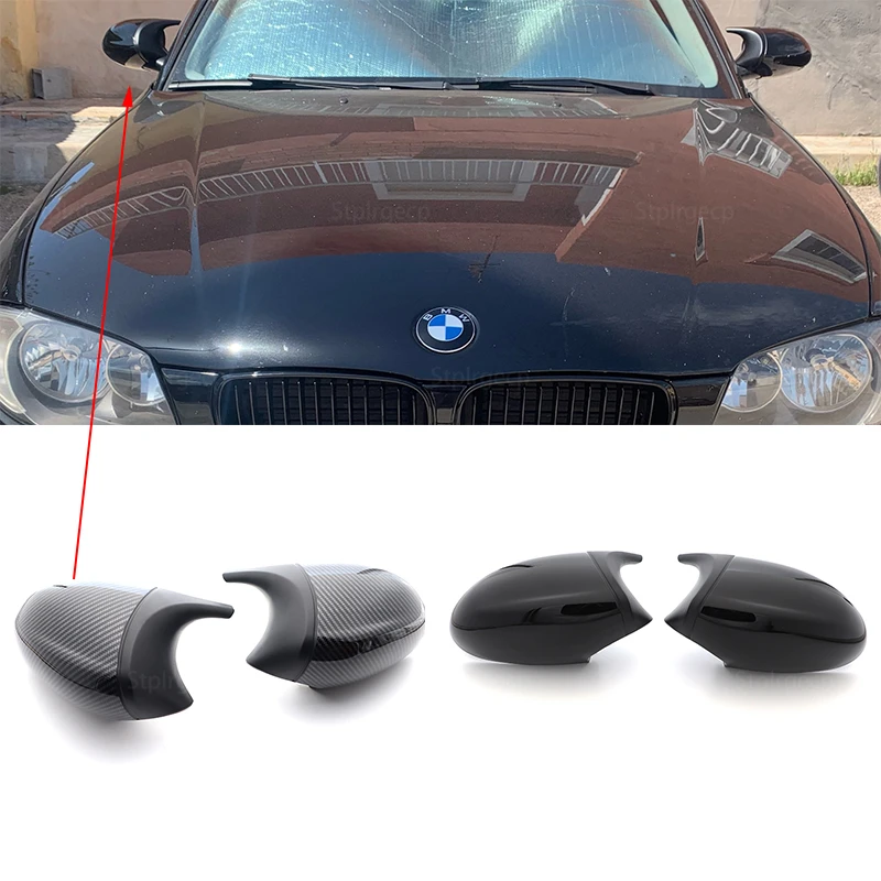 

For BMW 1 3 Series E81 E82 E87 E88 E90 E91 E92 E93 Car Side Wing Mirror Cover Rear-View Caps Black high quality types