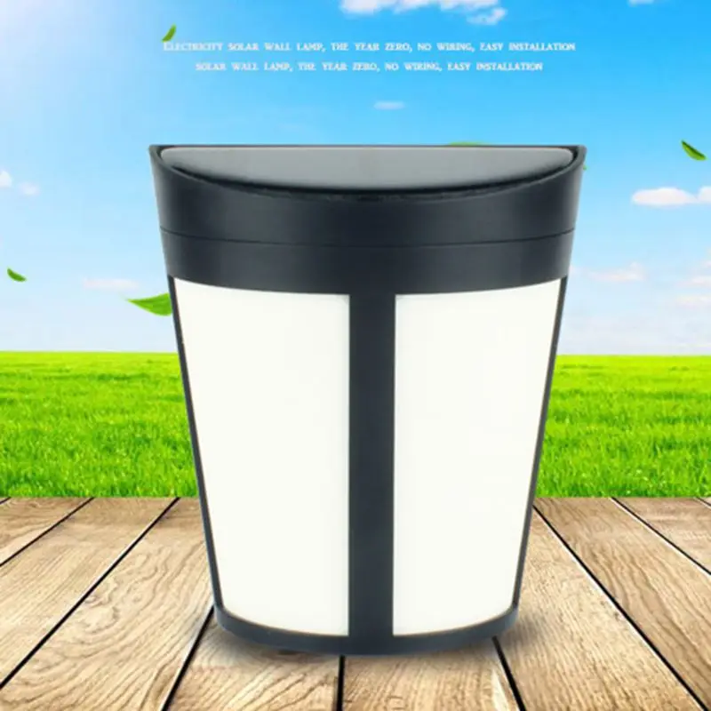 

6 LED Solar Outdoor Garden Wall Lights Waterproof Decoration Lamp for Garden Q0KF