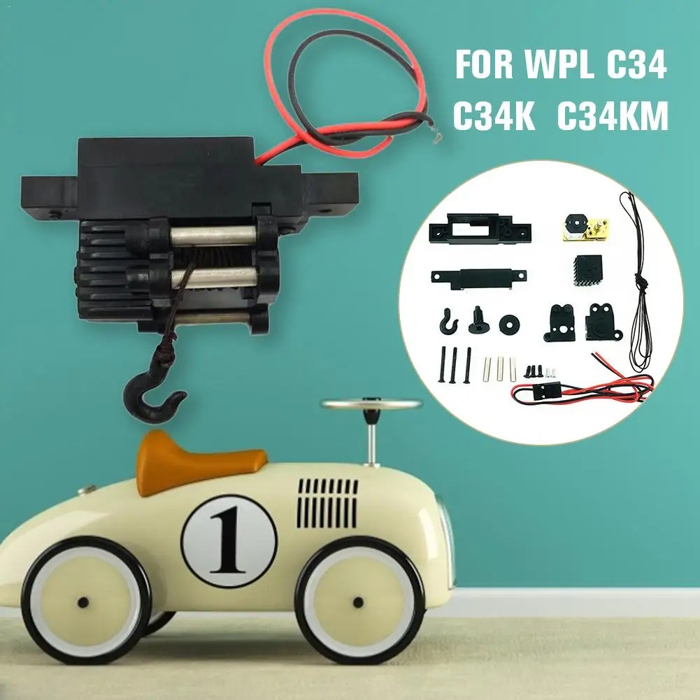 Автоматическая Мини металлическая лебедка с электронным управлением для 1:16 RC WPL