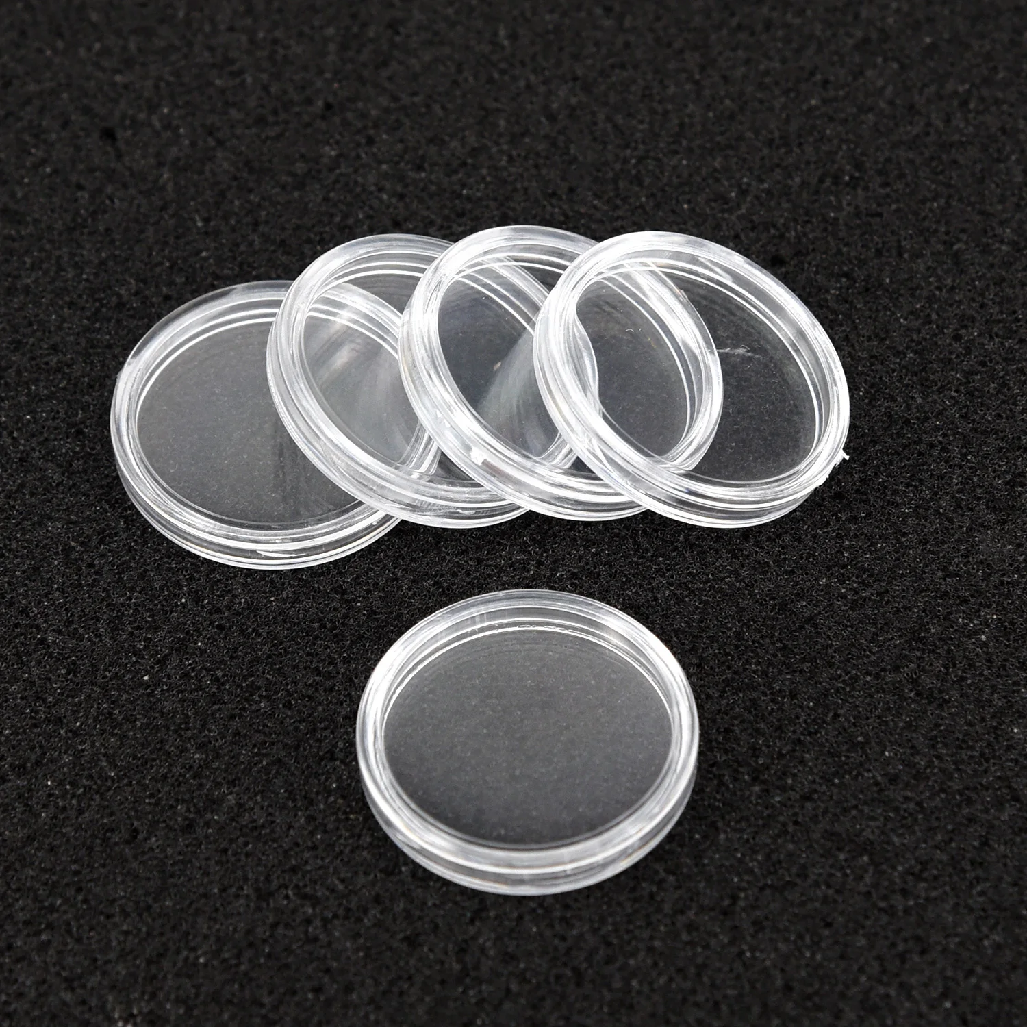 

100PCS Inner Diameter Of Coin Small Round Box 25mm Suitable For Storing Coins Tokens Badges Etc Coin Storage Box Collection Box