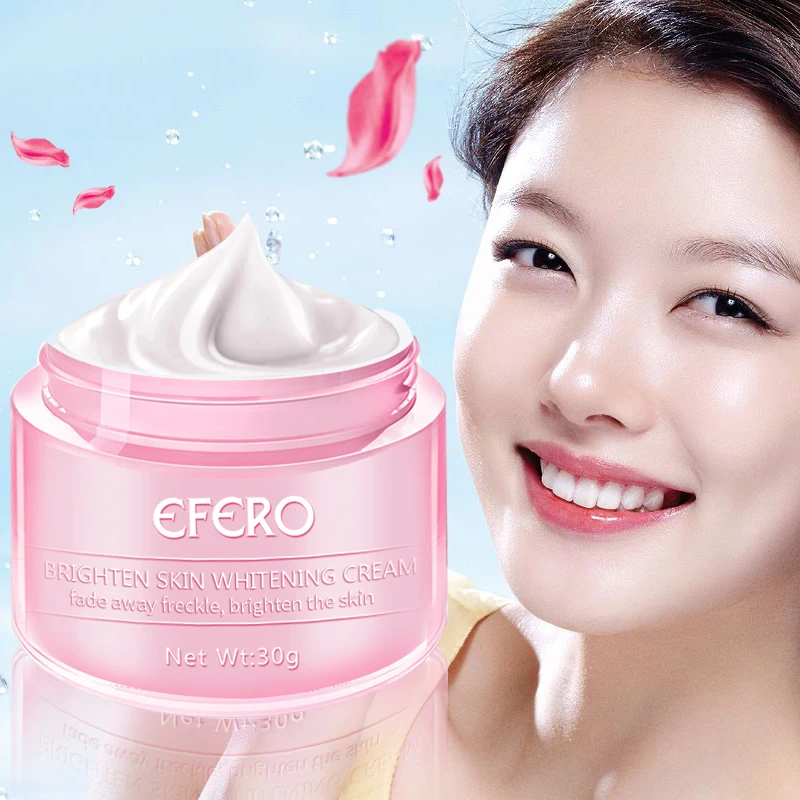 

EFERO Whitening Face Cream Remove Freckles Cream Lighten Dark Spots Repair Acne Scar Essence Face Serum Skin Care Day Cream