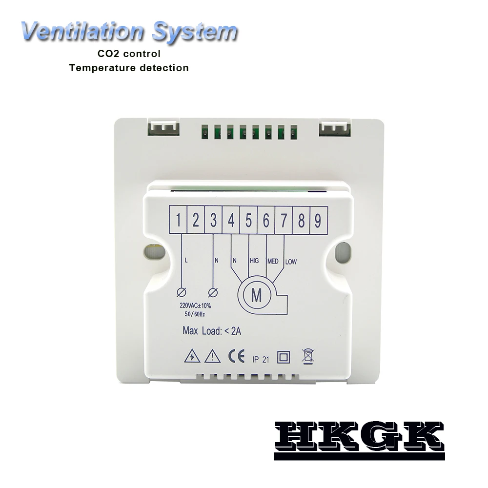 

Fresh air system controller for monitor CO2 in warehouses, living rooms, etc. and control fans to improve ambient air quality