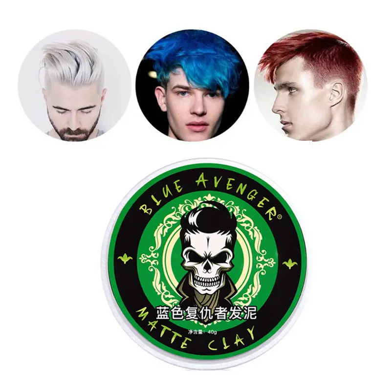 Глина для волос стойкая 40 г моделирующий Профессиональный гель укладки помада