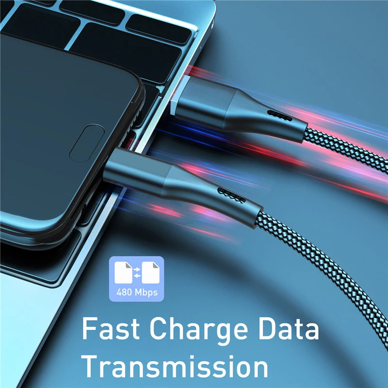 USB кабель типа C для быстрой зарядки Samsung Galaxy S20 S10 Plus Xiaomi Quick Charge 3.0 мобильный