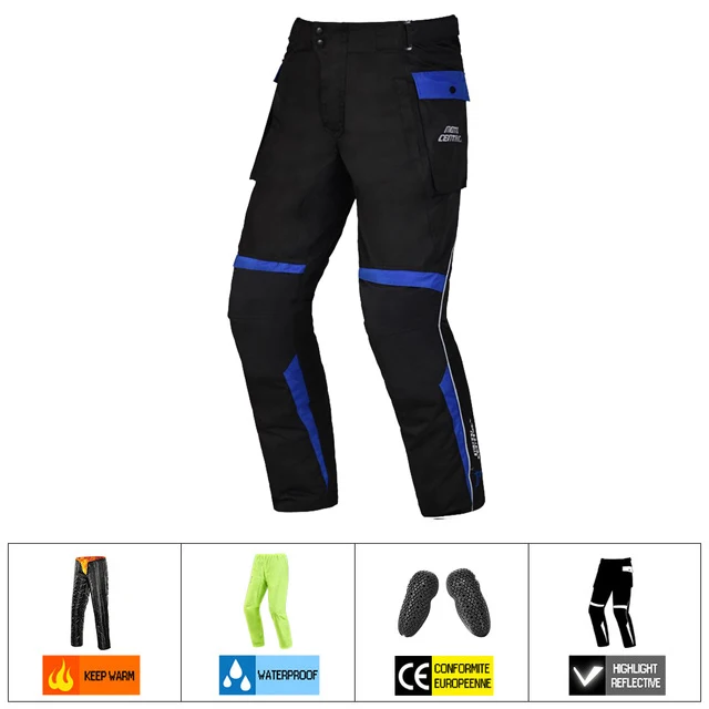 1901-Blue Pants MOTOCENTRIC, Мужская мотоциклетная куртка, Мото куртка, бронежилет, водонепроницаемый, для езды, для гонок, Jaqueta, Chaqueta, для мотокросса, мотоциклетная куртка - Цвет: 1901-Blue Pants