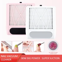 80w nail dust collector japanese nail art vacuum cleaner tool high power desktop nail tool filter powerful nail manicure tool