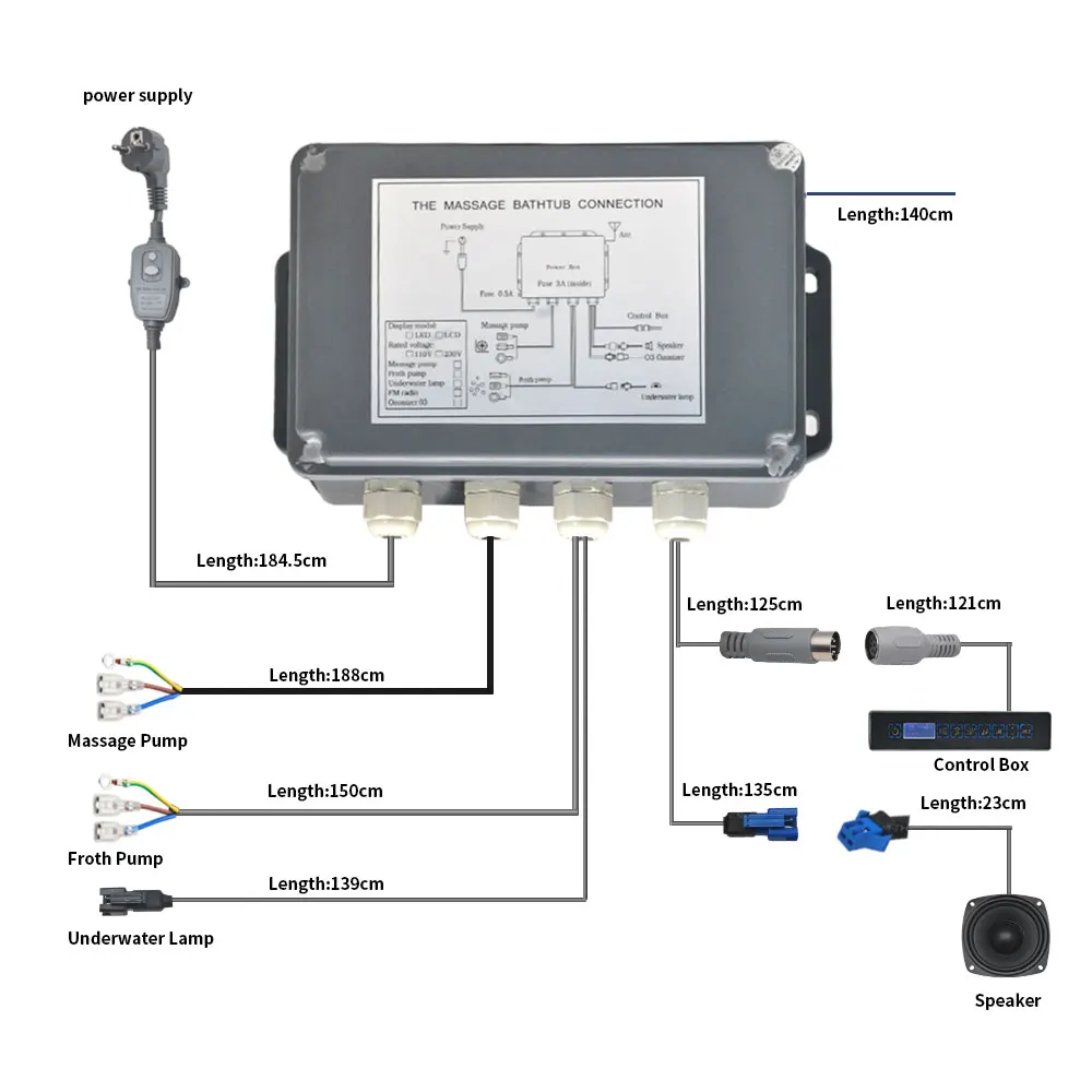 Панель управления с ЖК дисплеем 220 В переменного тока|Ванны и джакузи| |
