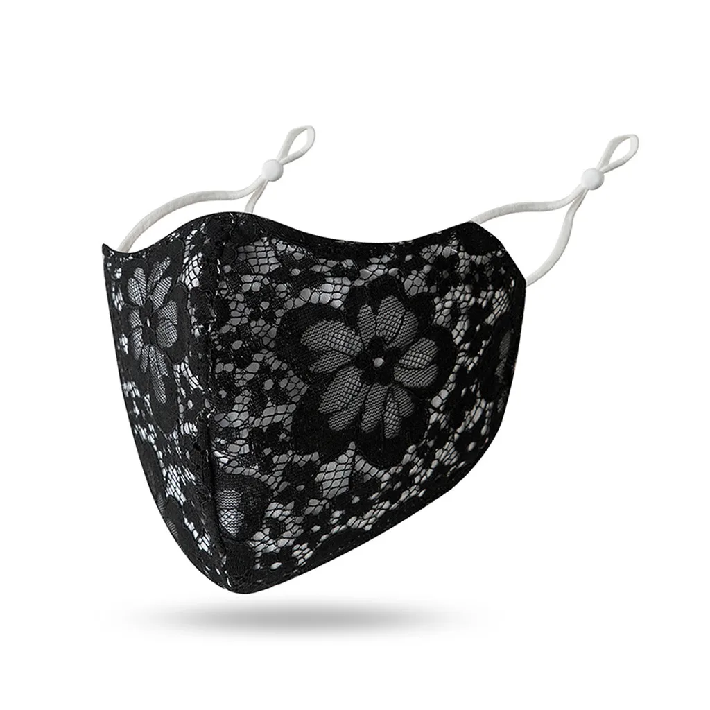 

Adult Masks Washable Floral Printed Adjustable Masks Cotton Breathable Dust Cotton Mask mascarilla reutilizable masque #2554