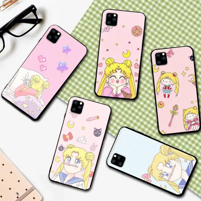 

Lovely Sailors Cute Moon Phone Case Phone Case For iPhone 6 7 8 Plus 11 12 ProMax X XR XS SE Max Back Cover