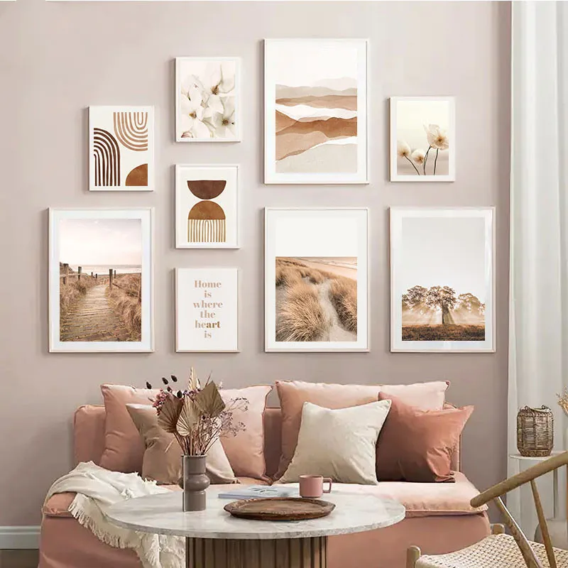 

Abstract illustrations Aesthetic Bohemian Art Nature Landscape Wall Painting HD Canvas Print Artwork Picture Chic DesignPoster